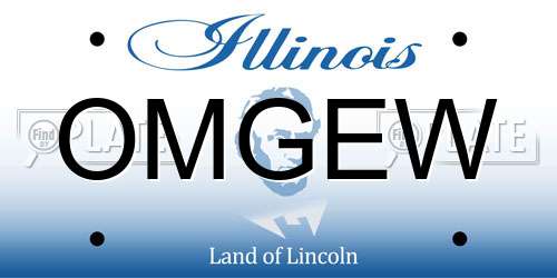 OMGEW Illinois License Plate