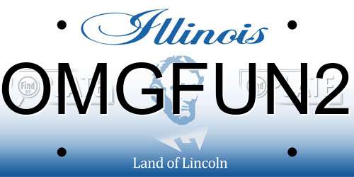 OMGFUN2 Illinois License Plate