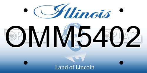 OMM5402 Illinois License Plate