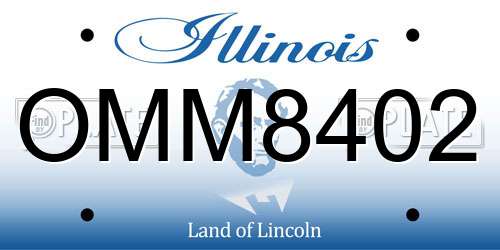 OMM8402 Illinois License Plate