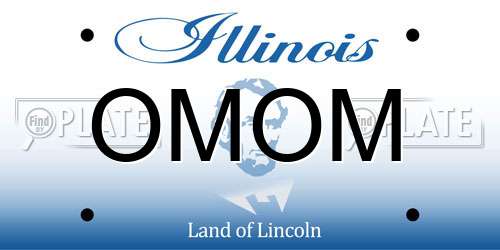 OMOM Illinois License Plate