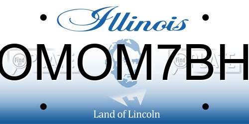 OMOM7BH Illinois License Plate