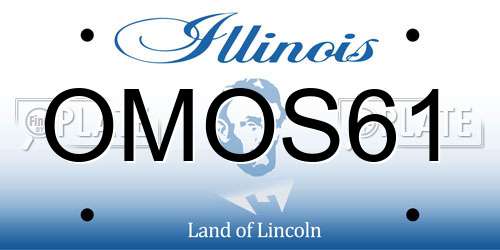 OMOS61 Illinois License Plate
