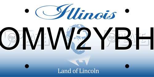 OMW2YBH Illinois License Plate