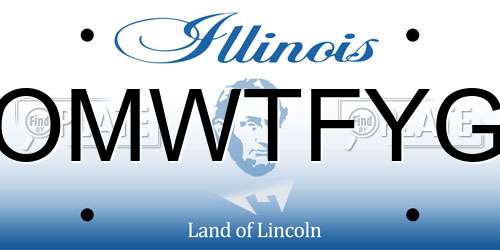 OMWTFYG Illinois License Plate