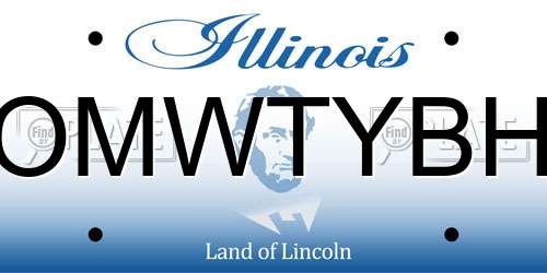 OMWTYBH Illinois License Plate