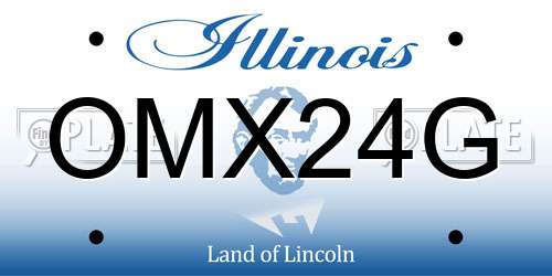 OMX24G Illinois License Plate