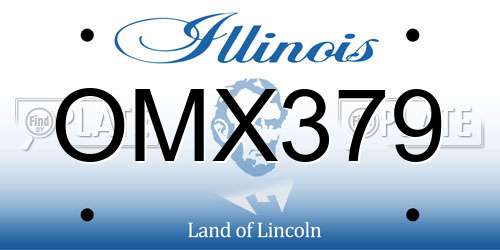 OMX379 Illinois License Plate