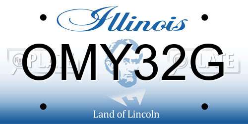 OMY32G Illinois License Plate