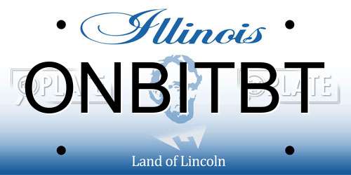 ONBITBT Illinois License Plate