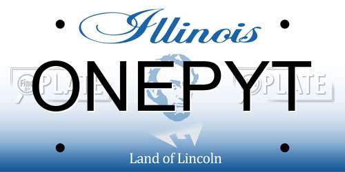 ONEPYT Illinois License Plate