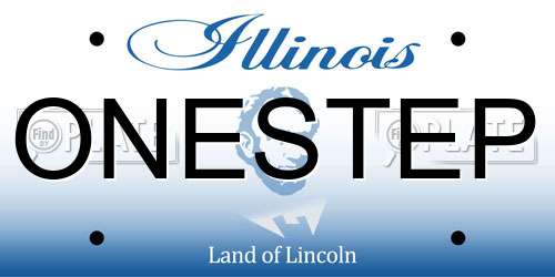 ONESTEP Illinois License Plate