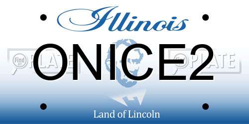 ONICE2 Illinois License Plate