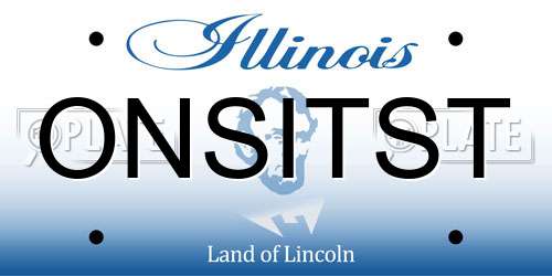 ONSITST Illinois License Plate