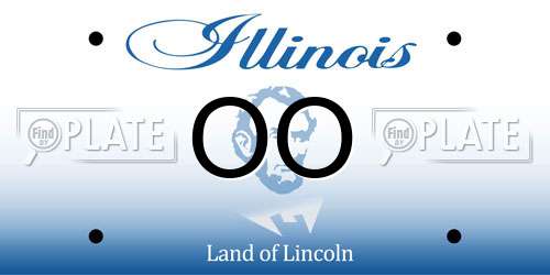OO Illinois License Plate