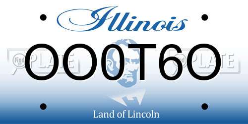 OO0T6O Illinois License Plate