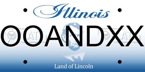 OOANDXX Illinois License Plate