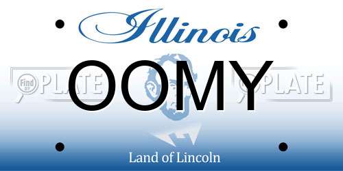 OOMY Illinois License Plate