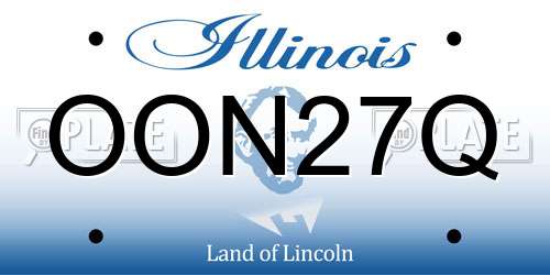 OON27Q Illinois License Plate