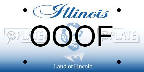 OOOF Illinois License Plate