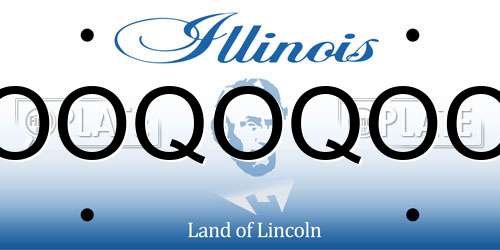 OOQOQOO Illinois License Plate