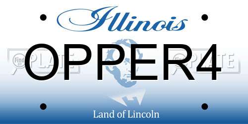 OPPER4 Illinois License Plate