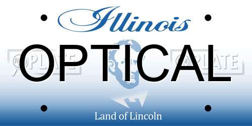 OPTICAL Illinois License Plate