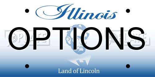 OPTIONS Illinois License Plate