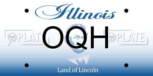 OQH Illinois License Plate