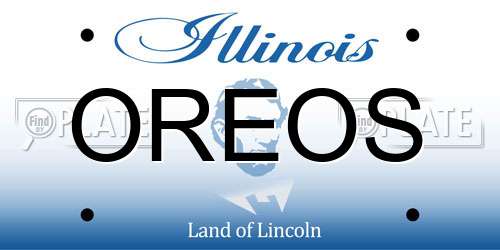 OREOS Illinois License Plate