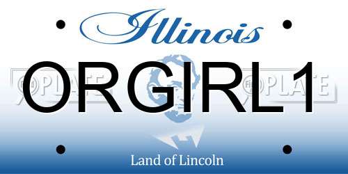 ORGIRL1 Illinois License Plate