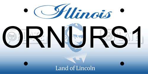 ORNURS1 Illinois License Plate