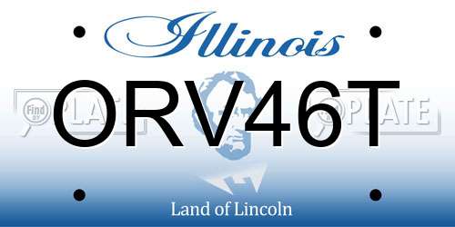 ORV46T Illinois License Plate