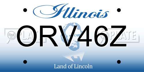 ORV46Z Illinois License Plate