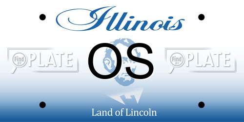 OS Illinois License Plate