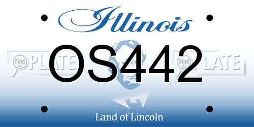 OS442 Illinois License Plate