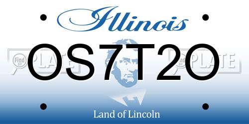 OS7T2O Illinois License Plate