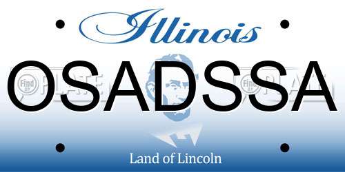 OSADSSA Illinois License Plate