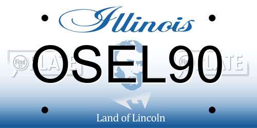 OSEL90 Illinois License Plate