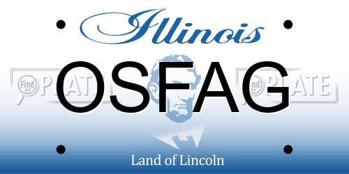 OSFAG Illinois License Plate