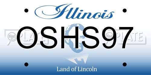 OSHS97 Illinois License Plate
