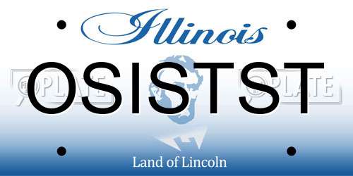 OSISTST Illinois License Plate