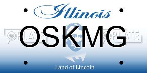 OSKMG Illinois License Plate