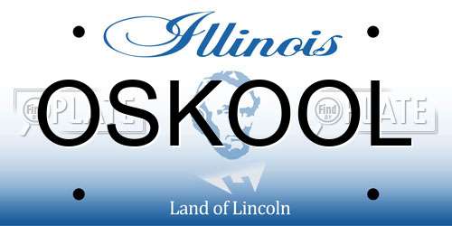 OSKOOL Illinois License Plate
