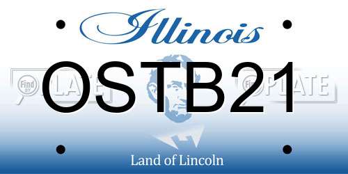 OSTB21 Illinois License Plate