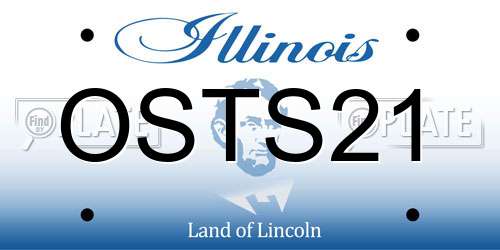 OSTS21 Illinois License Plate