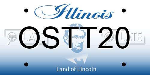 OSTT20 Illinois License Plate