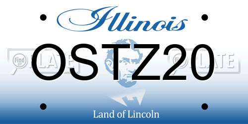 OSTZ20 Illinois License Plate