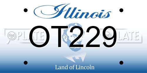 OT229 Illinois License Plate