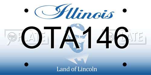OTA146 Illinois License Plate
